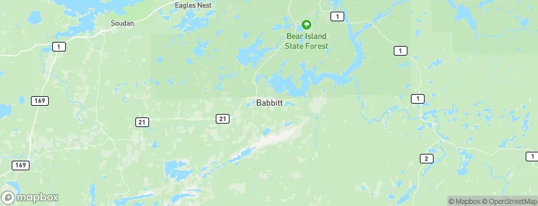 Babbitt, United States Map
