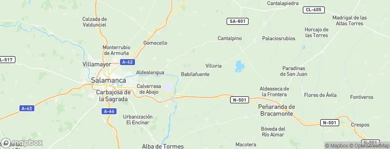 Babilafuente, Spain Map
