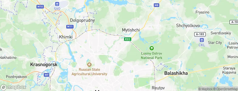 Babushkin, Russia Map