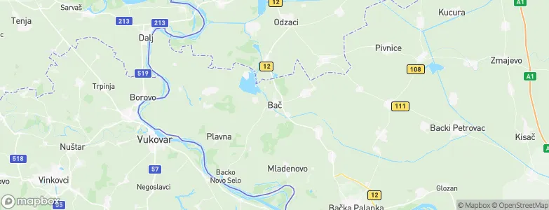 Bač, Serbia Map