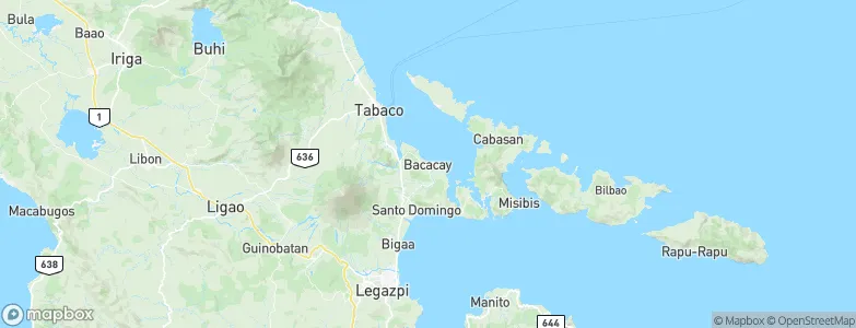 Bacacay, Philippines Map