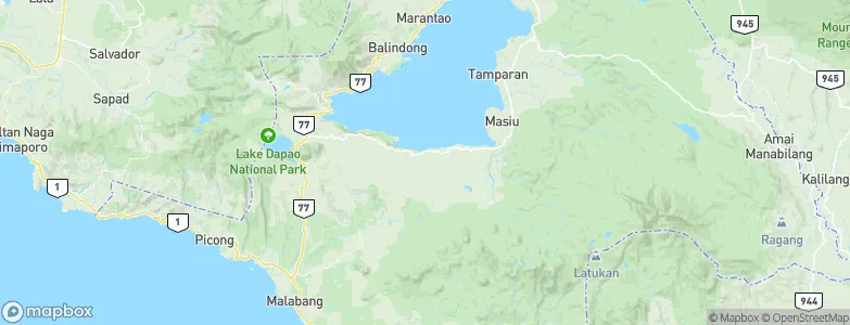 Bacayawan, Philippines Map