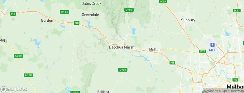 Bacchus Marsh, Australia Map