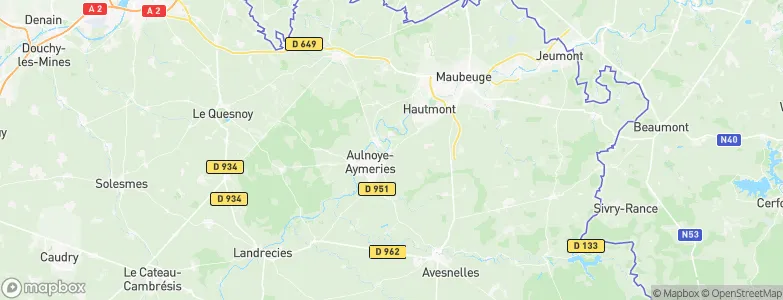 Bachant, France Map