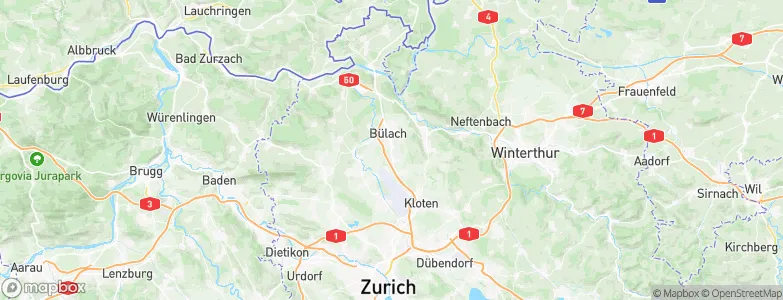Bachenbülach, Switzerland Map