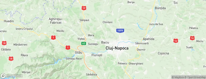 Baciu, Romania Map