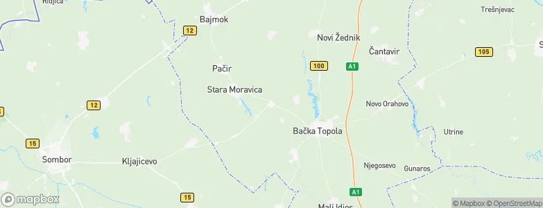 Bački Sokolac, Serbia Map