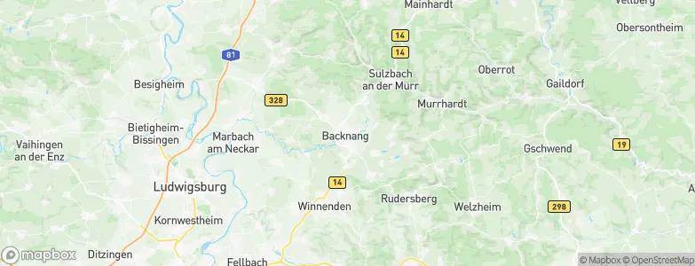 Backnang, Germany Map