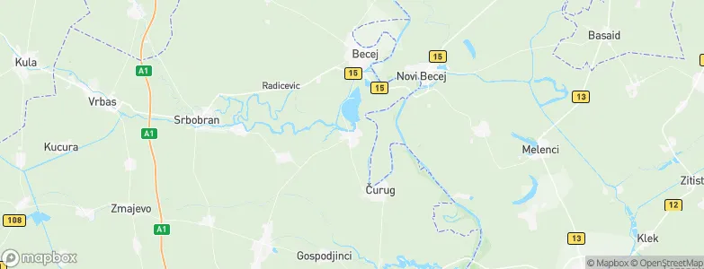 Bačko Gradište, Serbia Map