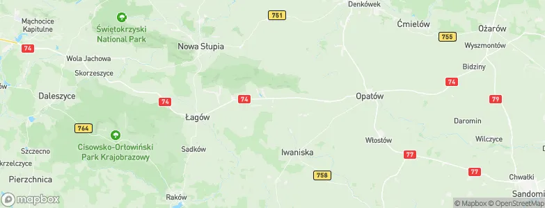 Baćkowice, Poland Map