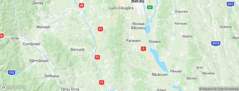 Bacău, Romania Map