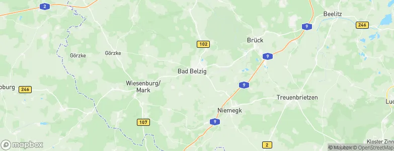 Bad Belzig, Germany Map