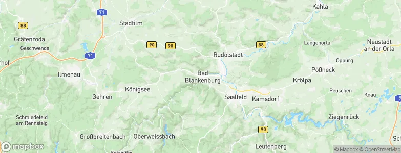 Bad Blankenburg, Germany Map