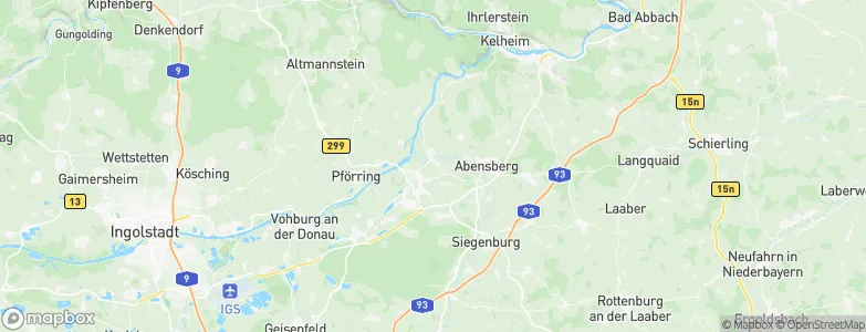 Bad Gögging, Germany Map
