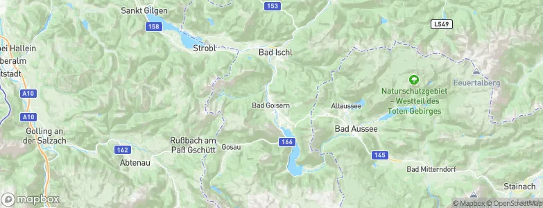 Bad Goisern am Hallstättersee, Austria Map