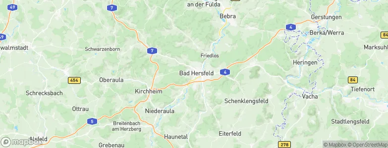 Bad Hersfeld, Germany Map