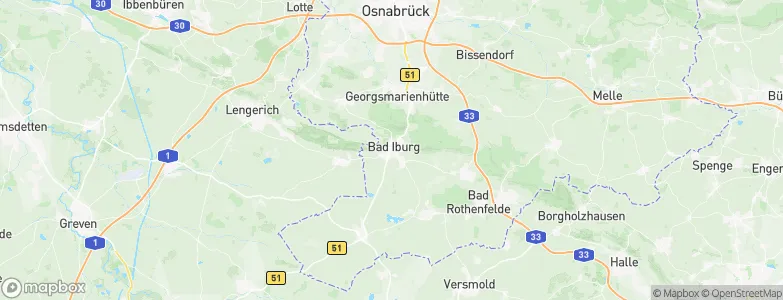 Bad Iburg, Germany Map