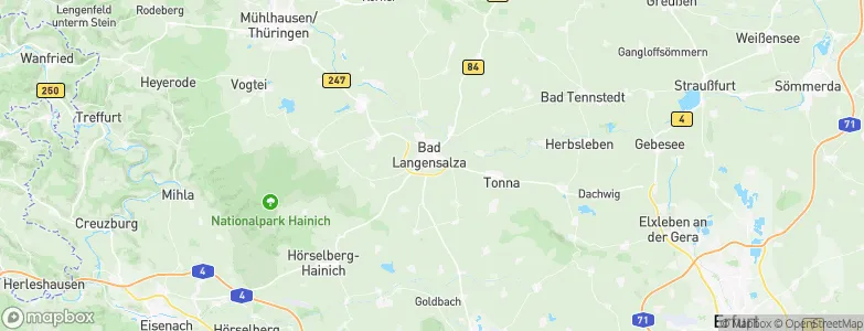 Bad Langensalza, Germany Map