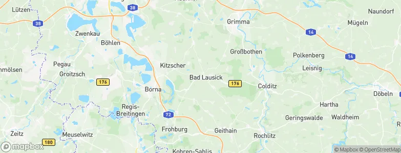 Bad Lausick, Germany Map