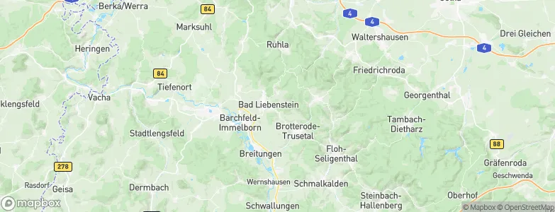 Bad Liebenstein, Germany Map