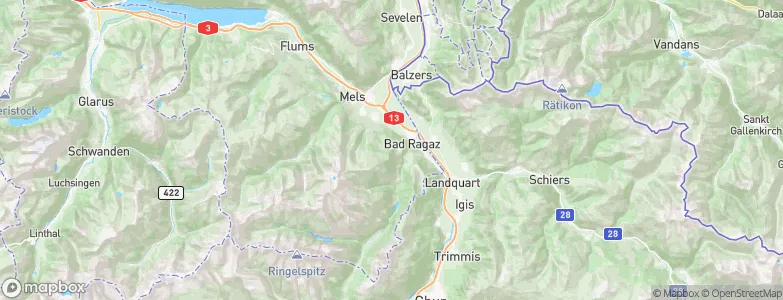 Bad Ragaz, Switzerland Map