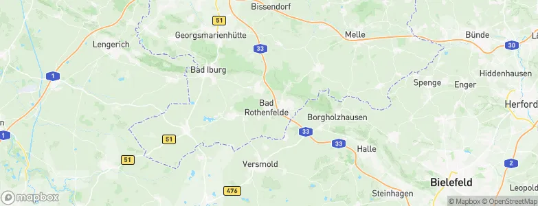 Bad Rothenfelde, Germany Map