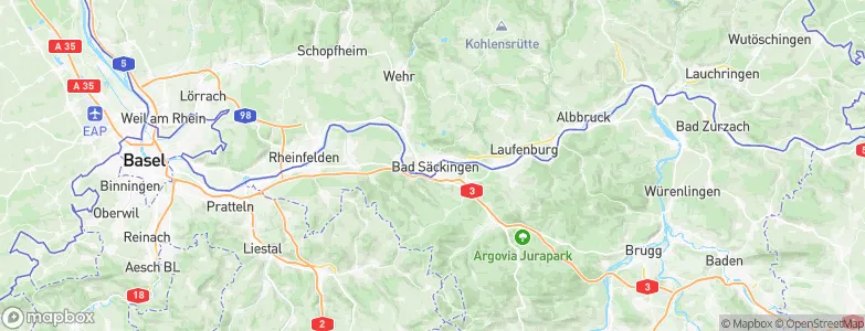 Bad Säckingen, Germany Map