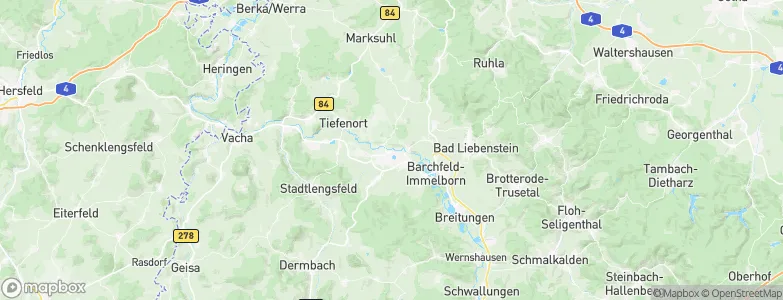 Bad Salzungen, Germany Map