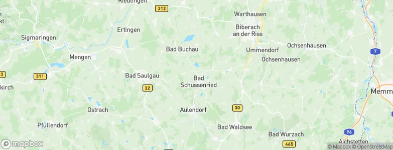Bad Schussenried, Germany Map