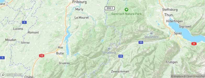 Bad-Schwarzsee, Switzerland Map