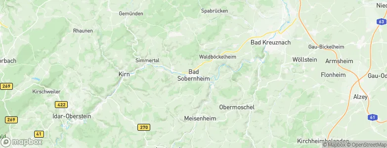 Bad Sobernheim, Germany Map