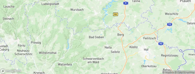 Bad Steben, Germany Map