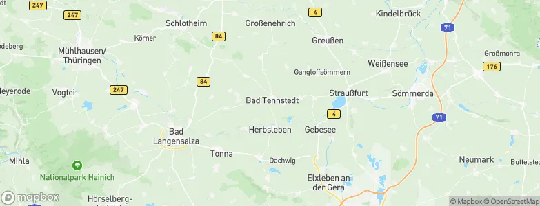 Bad Tennstedt, Germany Map