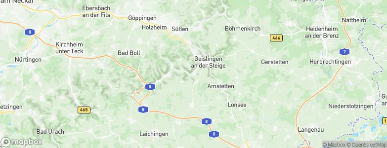 Bad Überkingen, Germany Map