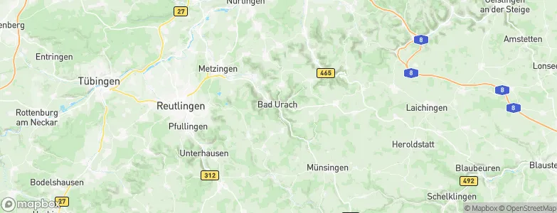 Bad Urach, Germany Map