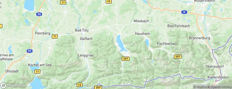 Bad Wiessee, Germany Map