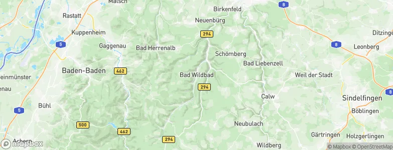 Bad Wildbad, Germany Map