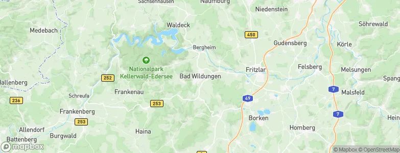 Bad Wildungen, Germany Map