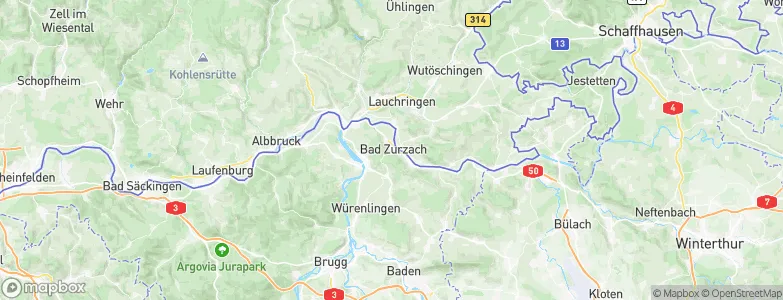 Bad Zurzach, Switzerland Map