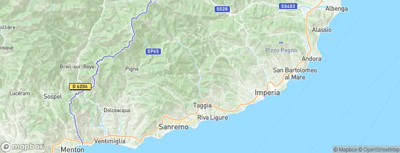 Badalucco, Italy Map