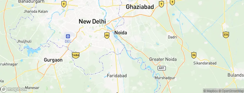 Badarpur, India Map