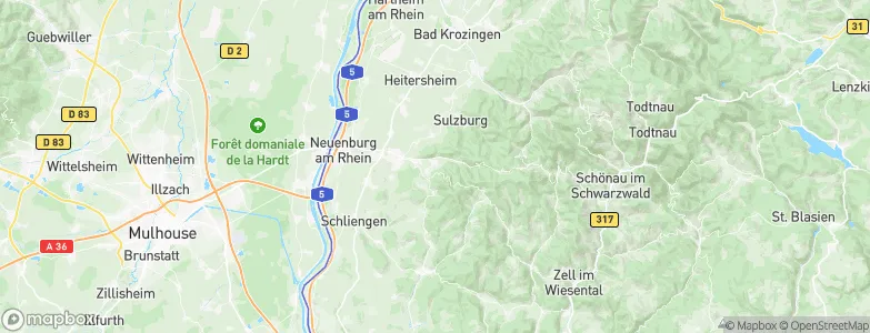 Badenweiler, Germany Map
