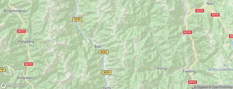 Badi, China Map