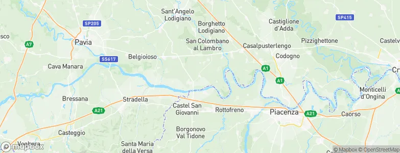 Badia Pavese, Italy Map