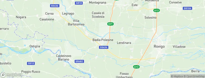 Badia Polesine, Italy Map