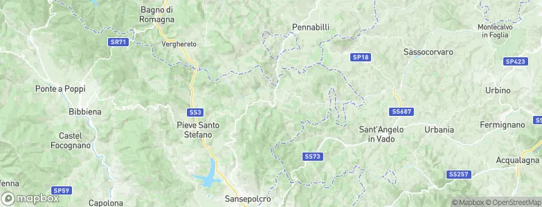 Badia Tedalda, Italy Map
