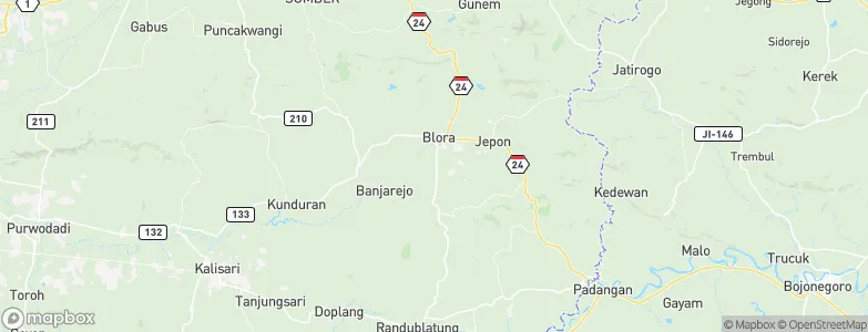 Badong, Indonesia Map