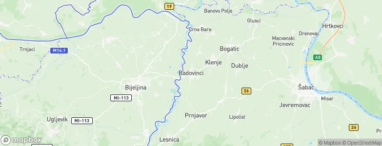 Badovinci, Serbia Map