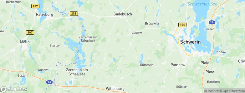 Badow, Germany Map