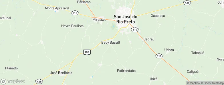 Bady Bassitt, Brazil Map